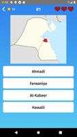 Kuwait: Governates & Provinces Map Quiz Game imagem de tela 1