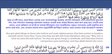 Arabic Bangla English Quran