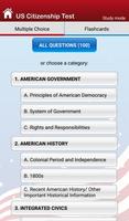 برنامه‌نما US Citizenship Test عکس از صفحه