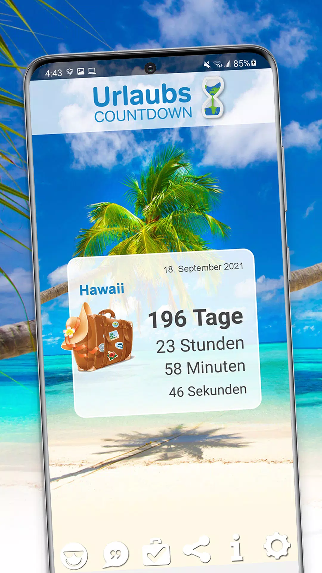 Urlaubs-Countdown für Android - APK herunterladen