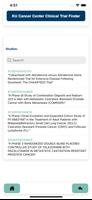 KUCC Clinical Trial Finder captura de pantalla 2