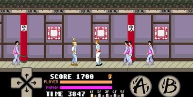kung fu master arcade Affiche
