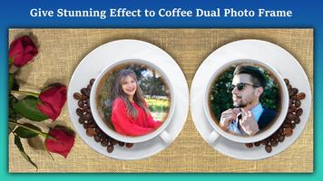 Coffee Cup Dual Photo Frame poster