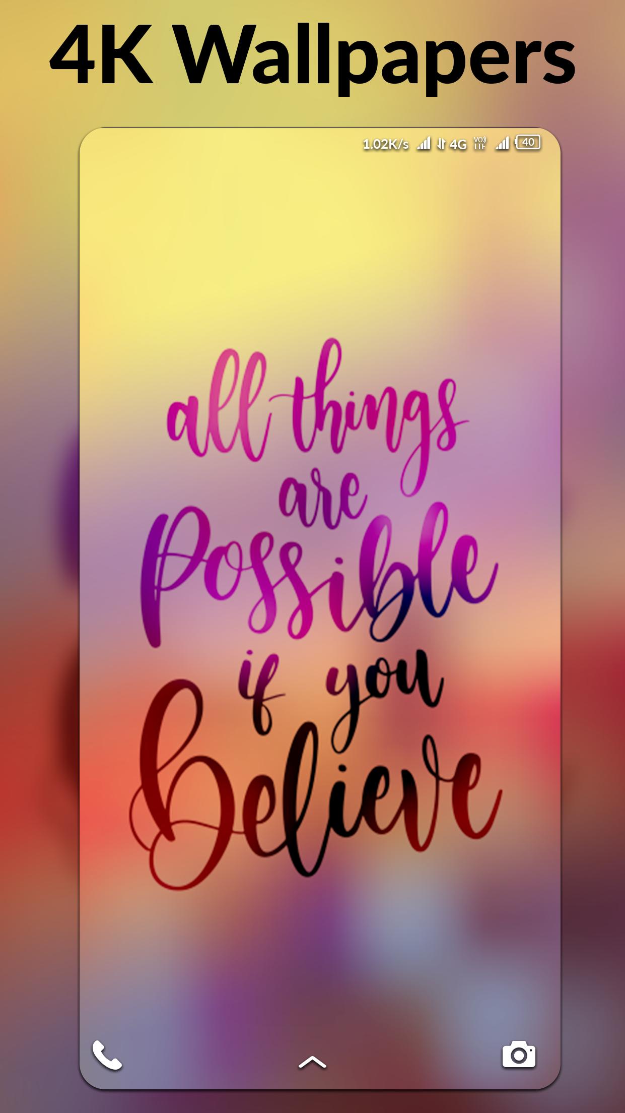 4K Quotes Wallpapers - Auto Wallpaper Changer for Android - APK Download