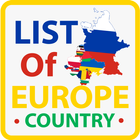 List Of Europe Country(Flag, Currency, Capital) ícone