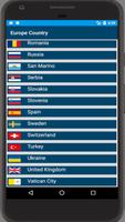 List Of Europe Country(Flag, Currency, Capital) imagem de tela 3