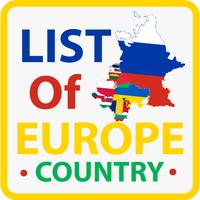 List Of Europe Country(Flag, Currency, Capital) Cartaz