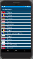 List Of Europe Country(Flag, Currency, Capital) imagem de tela 2