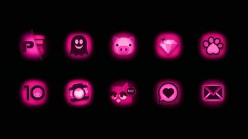 Pink Punk Icon Pack Poster