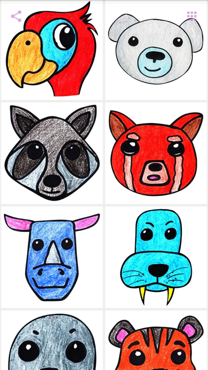 Come Disegnare Facce Di Animali Per Bambini For Android