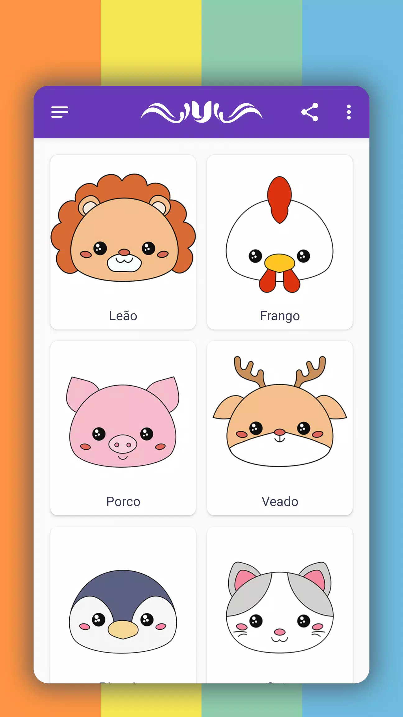 Download do APK de Como desenhar animais Kawaii para Android