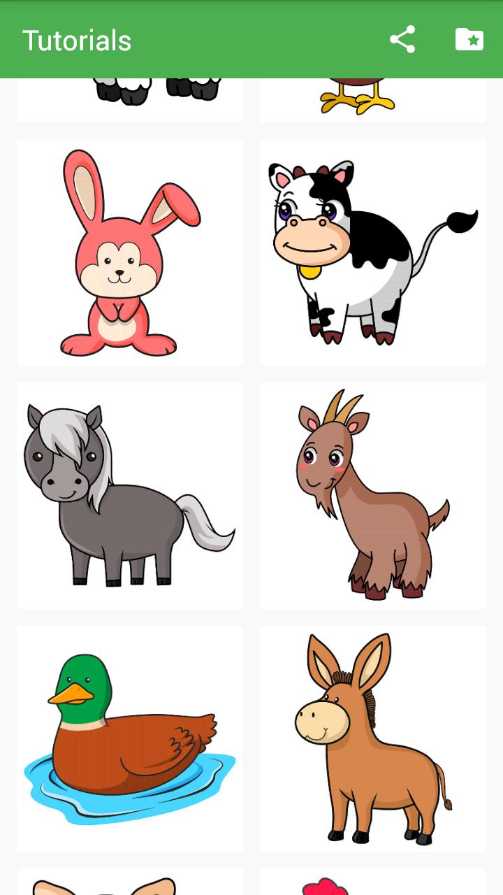 Acethethicc Gambar Hewan Lucu Kartun Dan Cara Menggambar