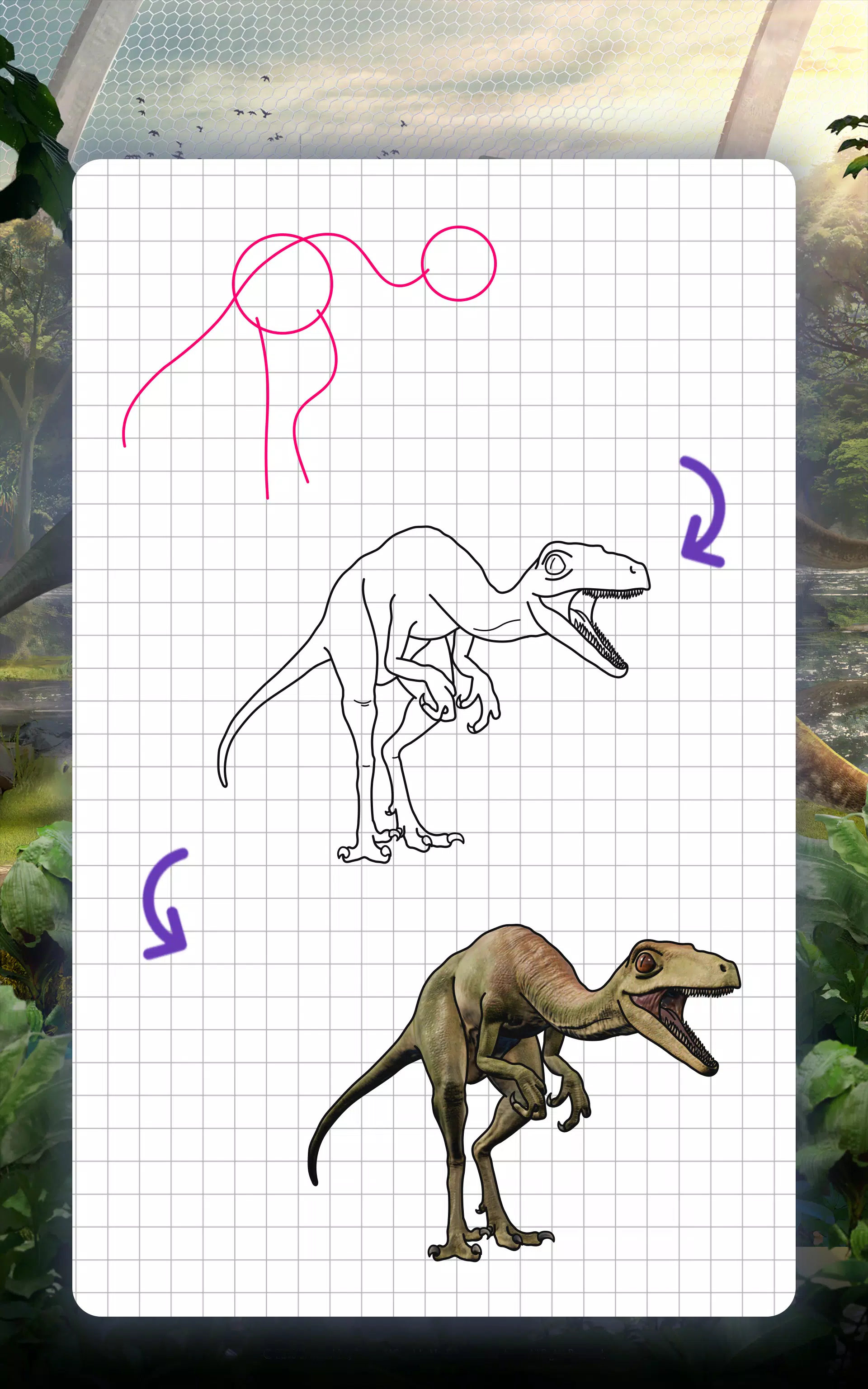 Descarga de APK de Cómo dibujar dinosaurios. Paso para Android Descarga de APK de Cómo dibujar dinosaurios. Paso para Android