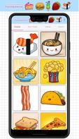 Cara menggambar makanan dan minuman yang lucu screenshot 1