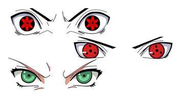 How to draw. Sharingan Eyes. Tutorial постер