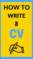 How To Write CV plakat