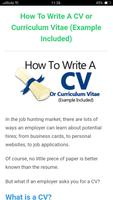 How To Write CV screenshot 2