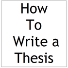 How To Write a Thesis icône