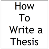 How To Write a Thesis icon
