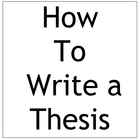 How To Write a Thesis 아이콘