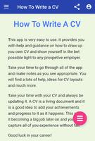 HOW TO WRITE A CV capture d'écran 1