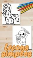 Comment dessiner des personnages de dessins animés Affiche