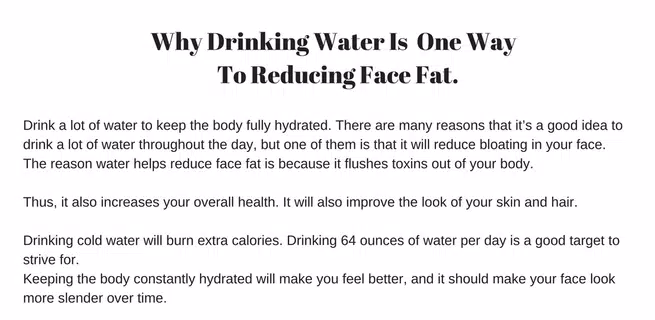 HOW TO LOSE FACE FAT