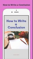 How to Write a Conclusion Affiche