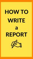 How To Write A Report โปสเตอร์