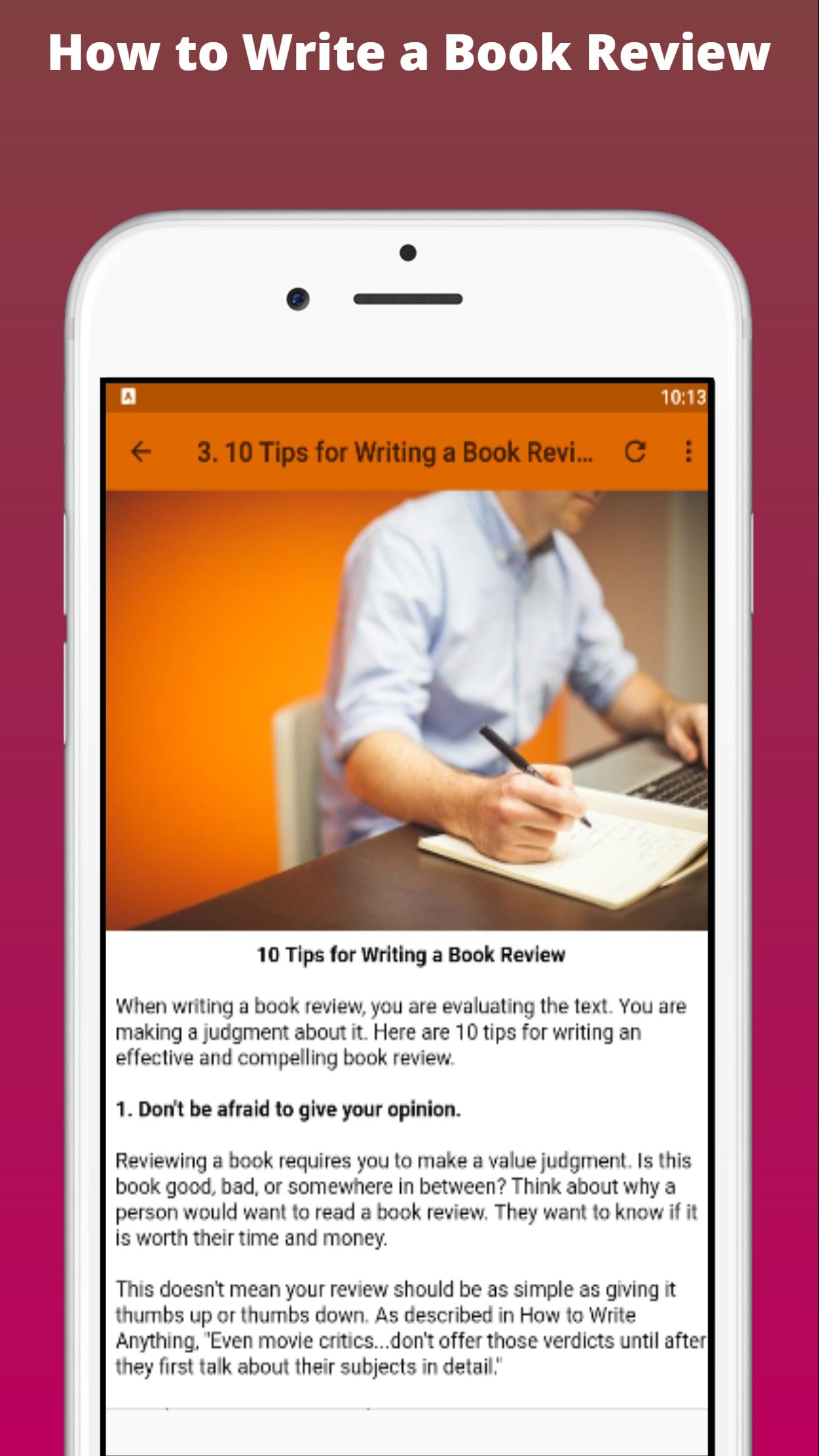 How to Write a Book Review for Android - APK Download