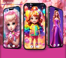 Cute doll wallpapers Plakat