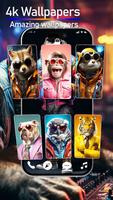 Cool animals AI wallpapers Poster