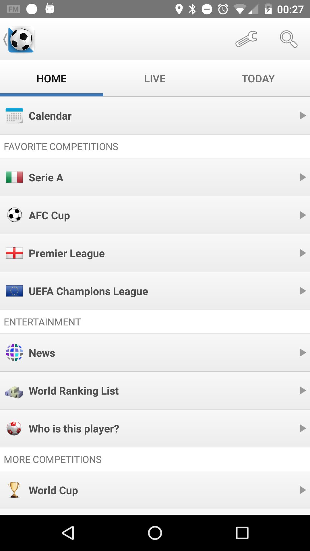 Football Live Scores screenshot 1