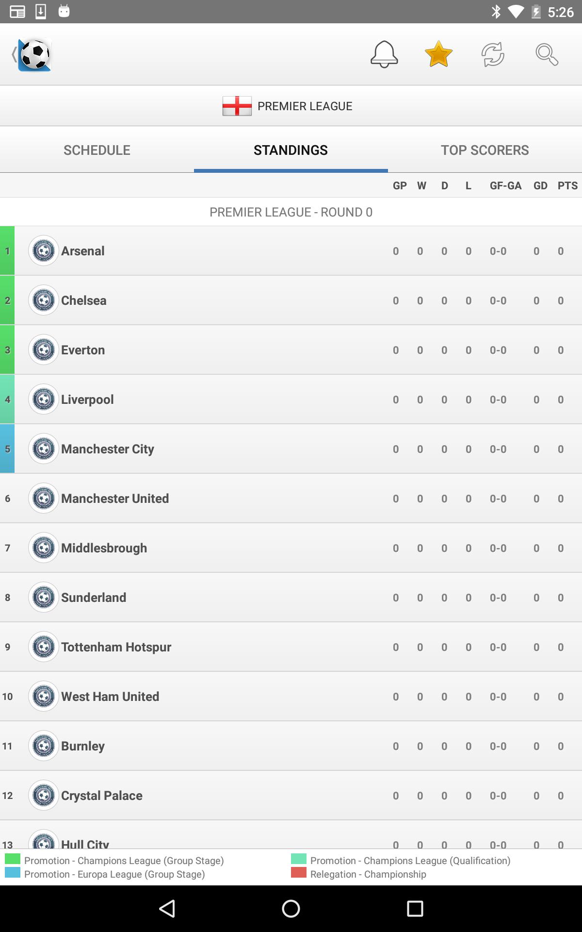 Football Live Scores screenshot 1