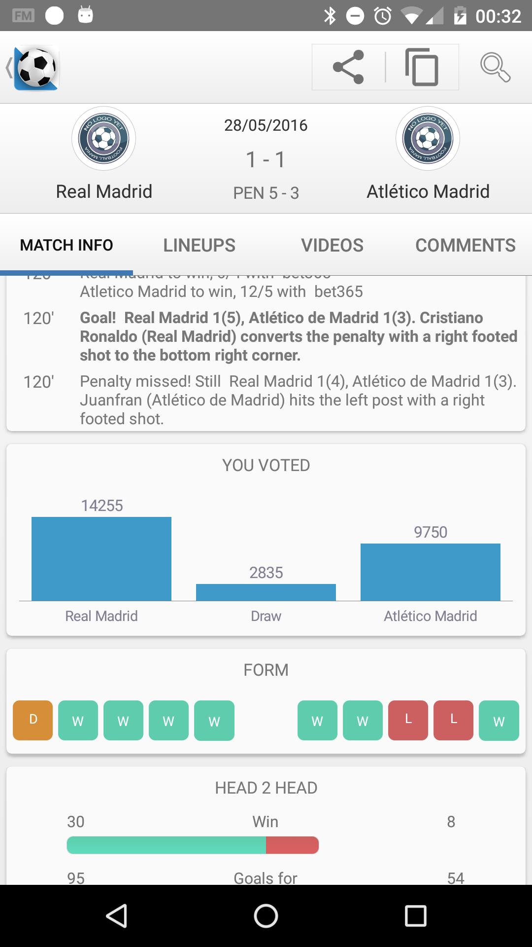 Football Live Scores screenshot 1