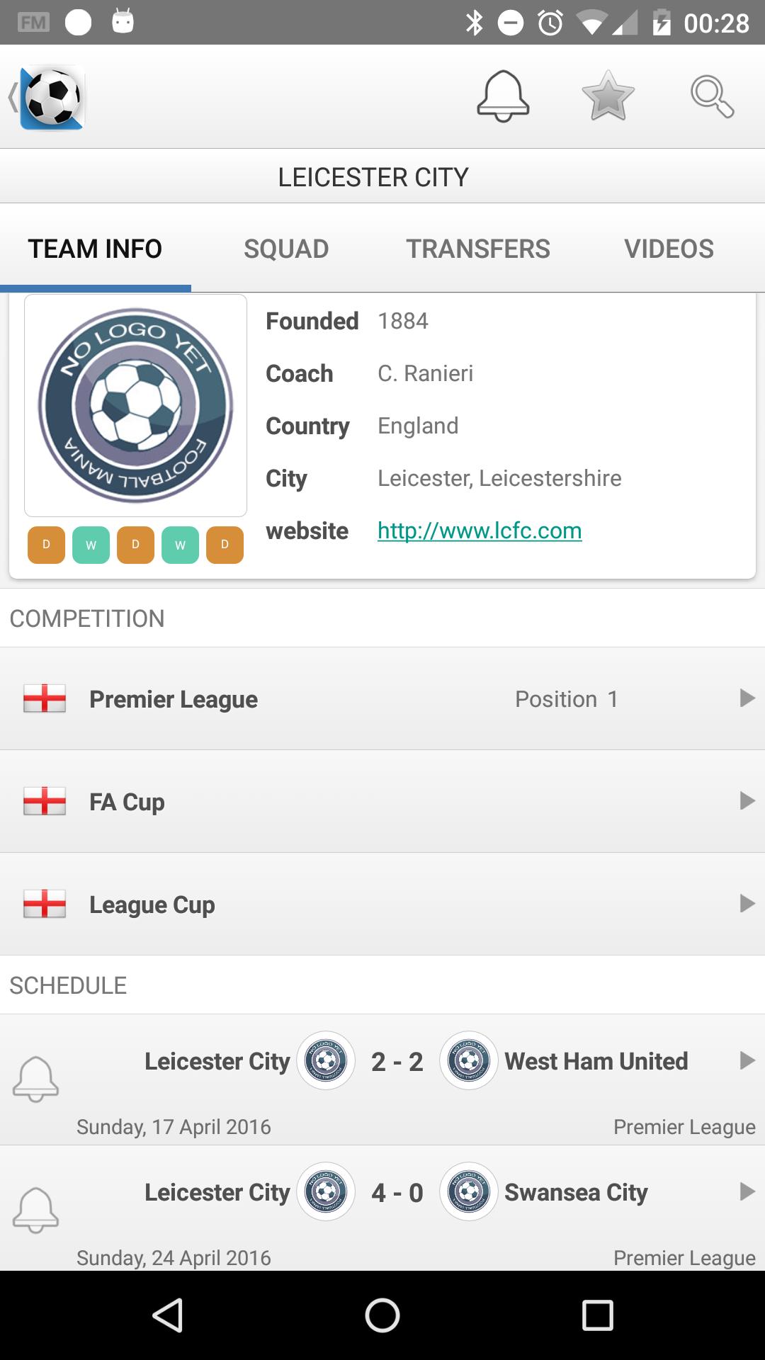 Football Live Scores screenshot 1
