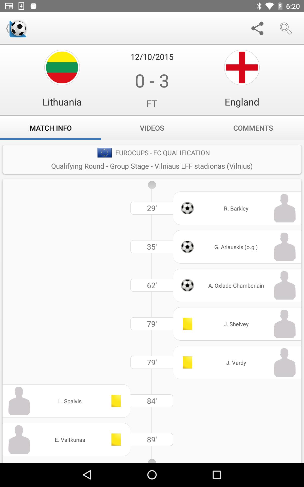 Football Live Scores screenshot 1