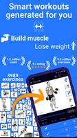 Workout Planner Gym&Home:FitAI پوسٹر