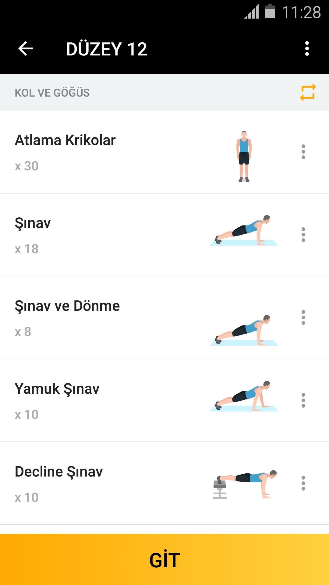 android icin erkekler icin ev egzersizi apk yi indir