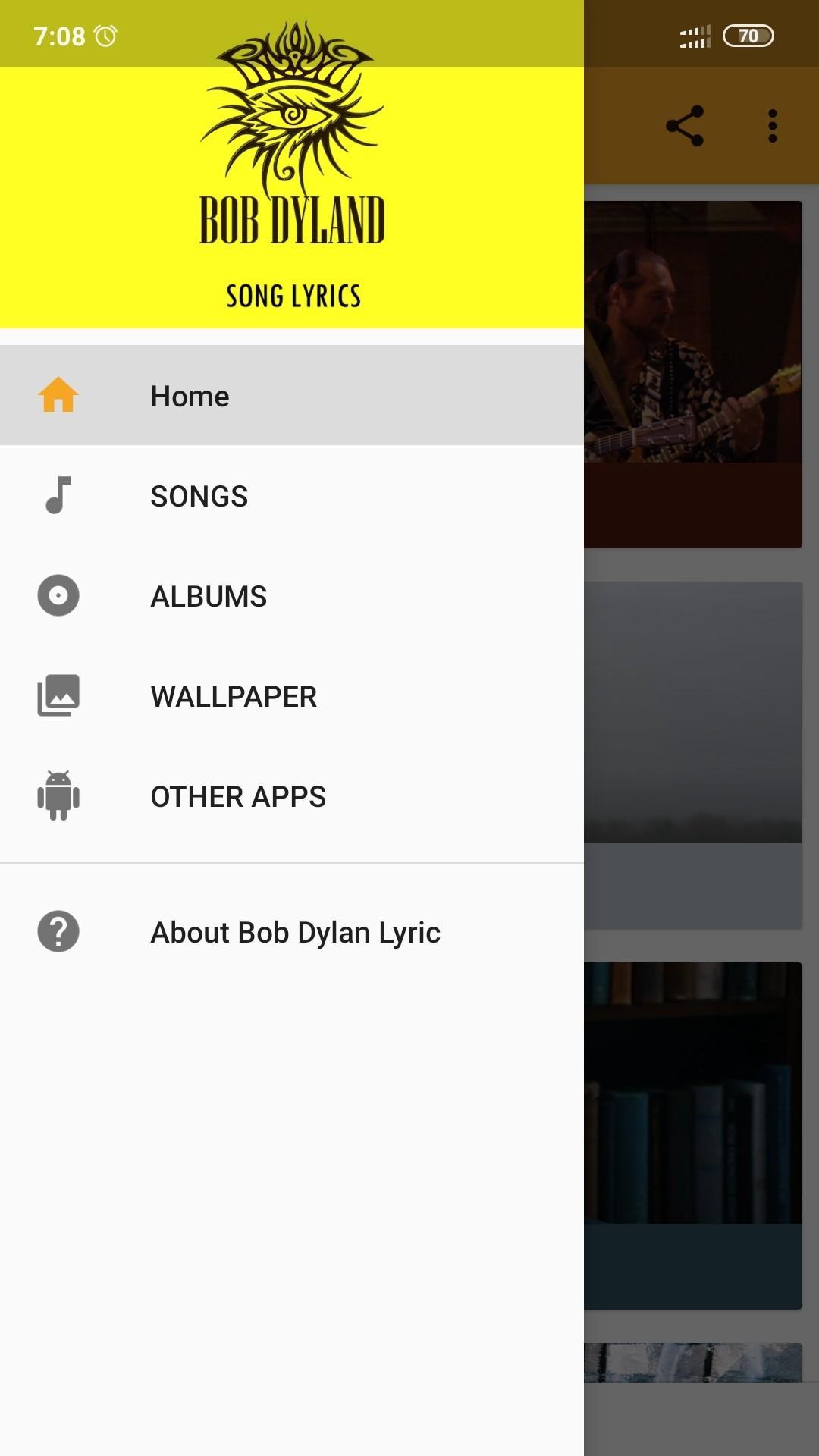wallpapers Wallpaper Bob Dylan Lyrics apkpure com