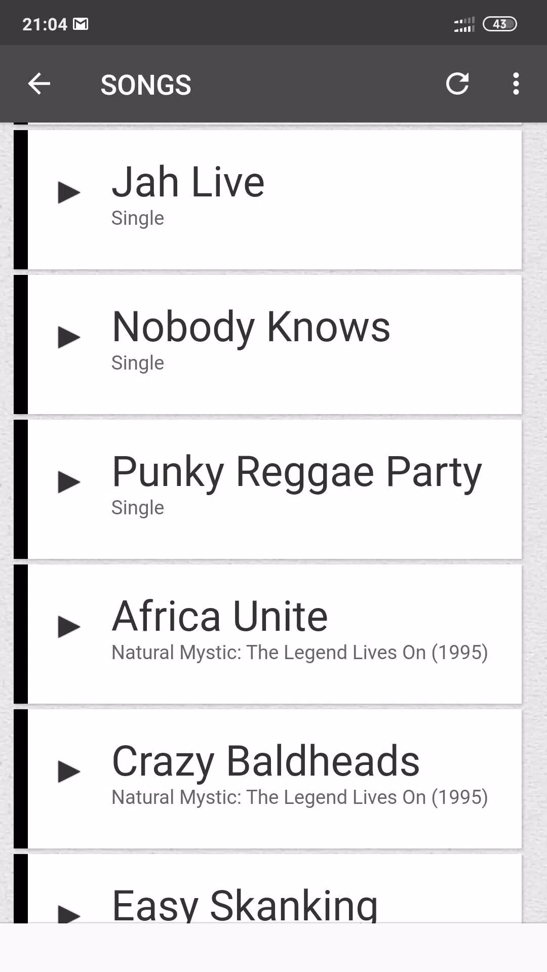 Bob Marley Lyrics For Android Apk Download
