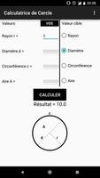 Calculatrice de Cercle capture d'écran 1