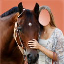 Horse With Girl Photo Suit aplikacja