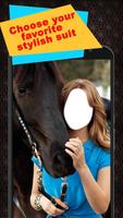 Horse With Girl Photo Suit ảnh chụp màn hình 1