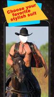 Horse With Man Photo Suit capture d'écran 1