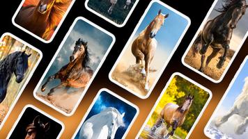 Hintergrundbilder mit Pferde Plakat