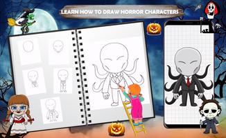 How to Draw Horror Characters capture d'écran 2