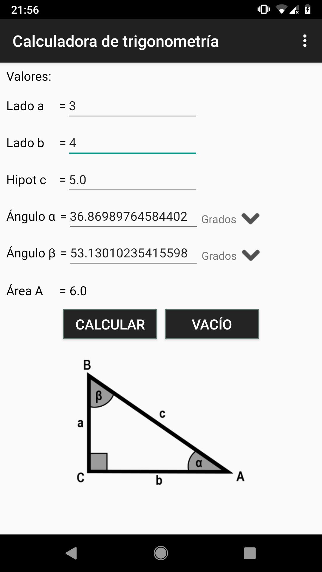 Descarga de APK de Calculadora de trigonometría para Android