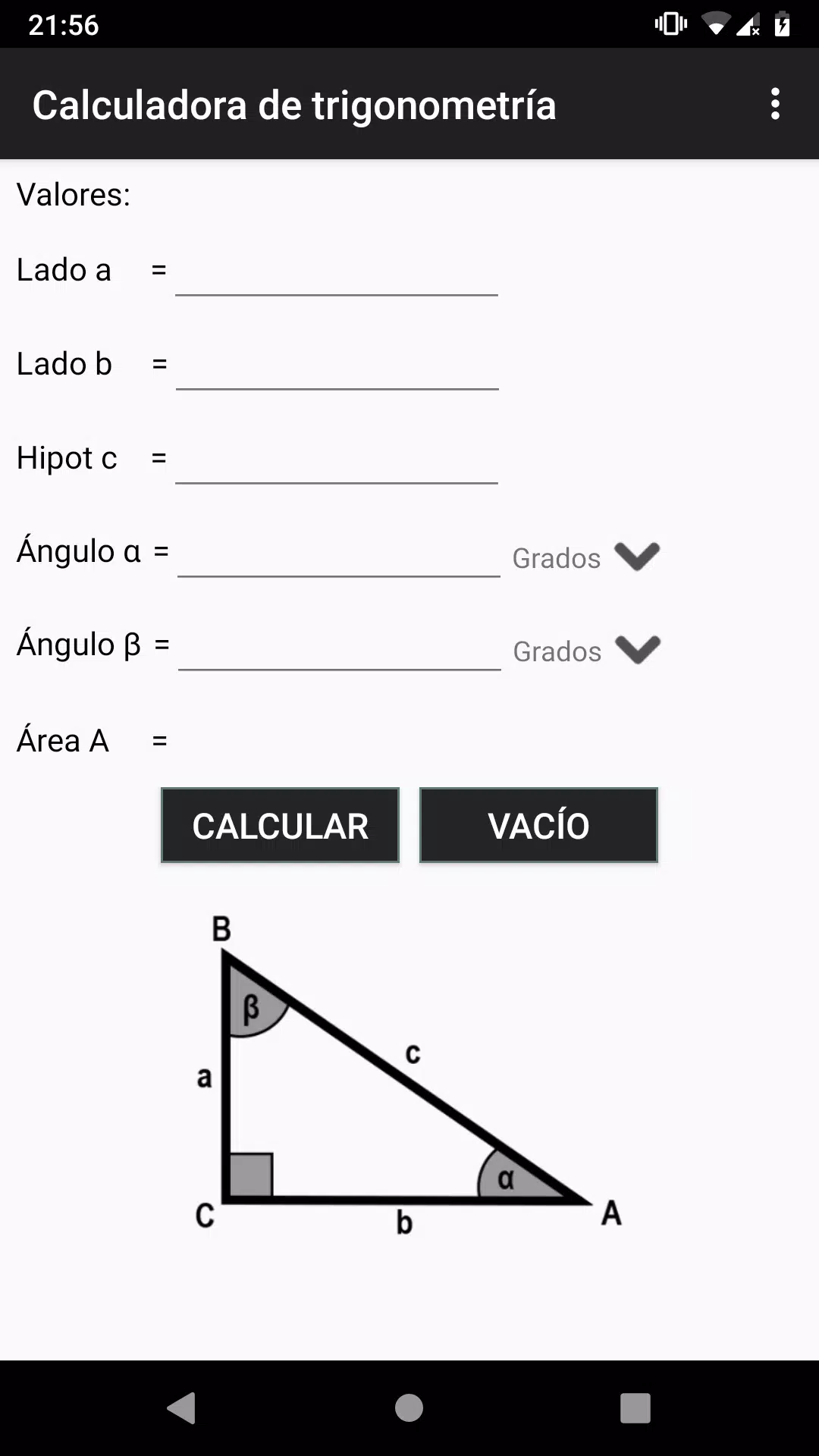 Descarga de APK de Calculadora de trigonometría para Android