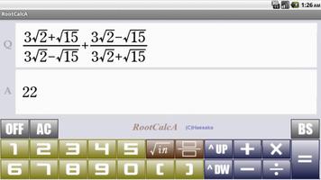 RootCalcA capture d'écran 3
